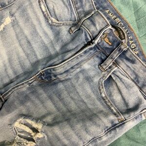 American Eagle Outfitters Women's High Rise Light Blue Jeans